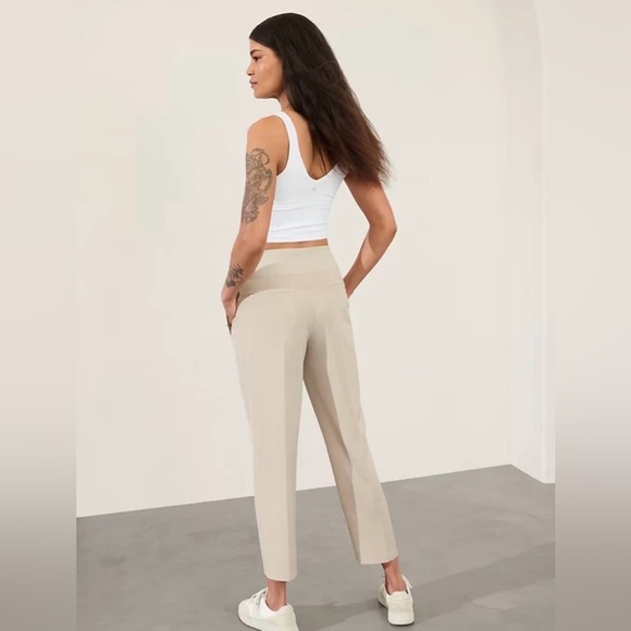 Athleta Endless Pant High Rise Ankle Beige Tan Women’s Size 6 - Picture 2 of 5